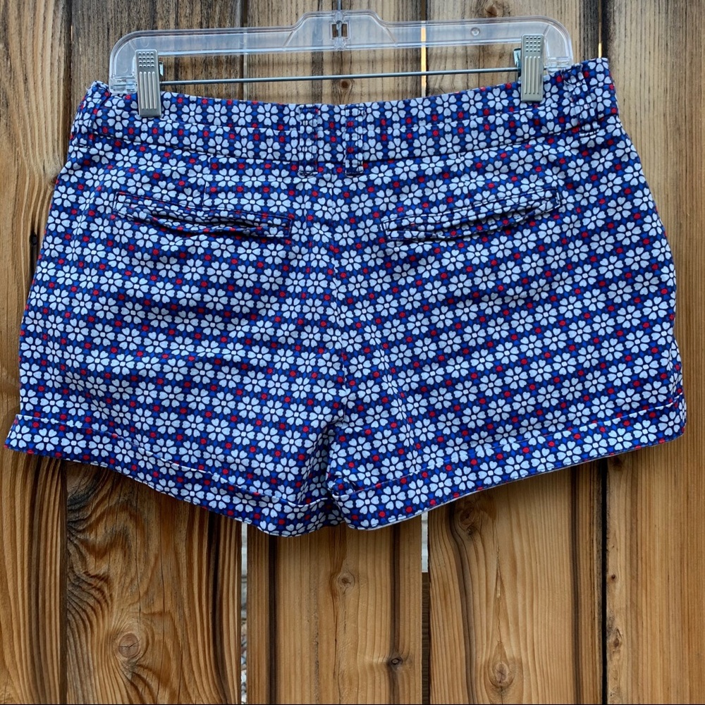 Gap Red White And Blue Floral Cotton Shorts | 6 - Picture 3 of 8